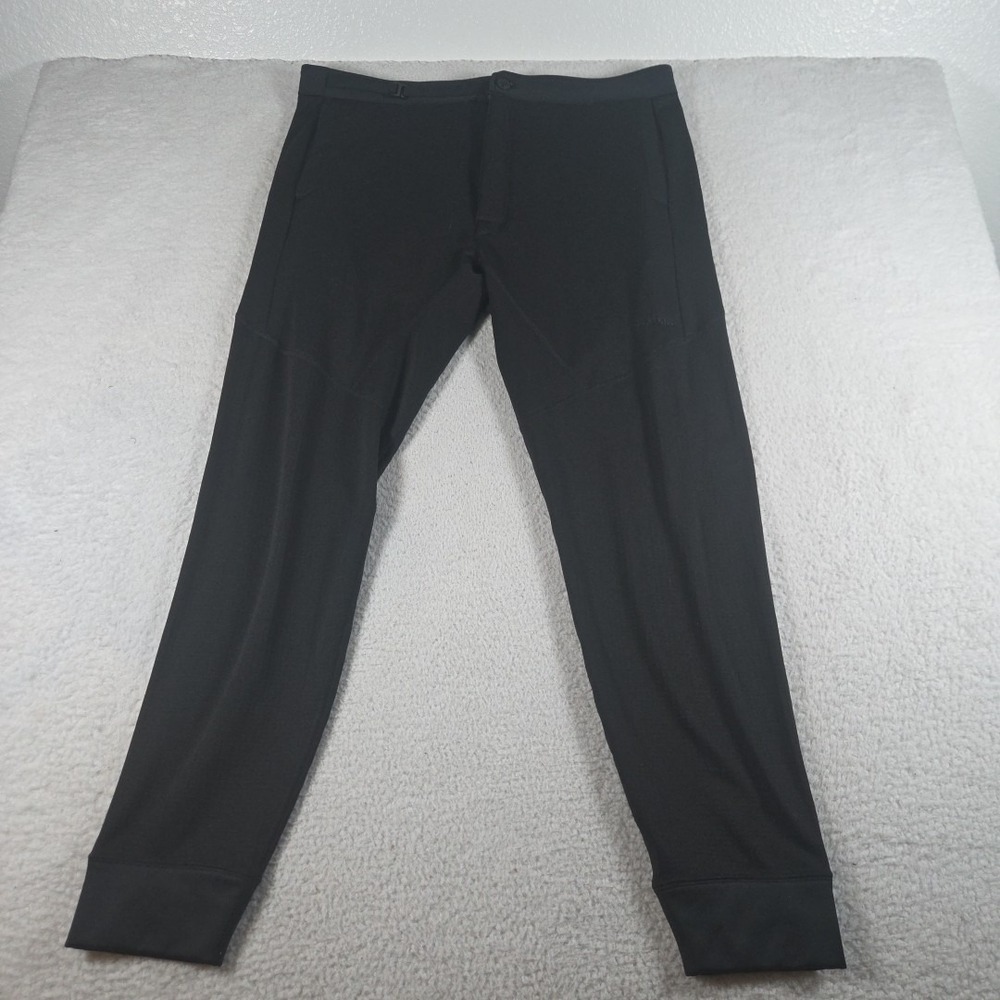 Simms Fishing Bottoms Pants Men's Size XL Black Thermal Fleece Insulated Outdoor